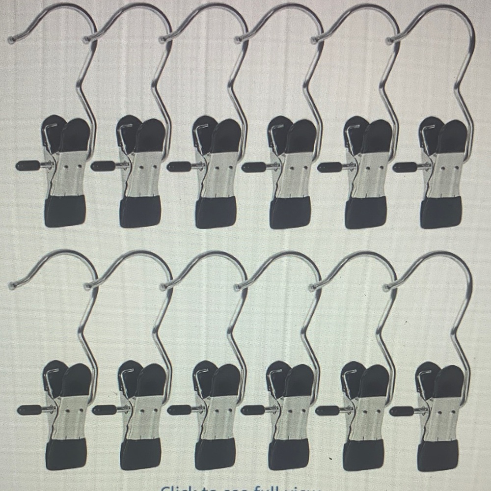Set of 16 Upgraded clamp close pins for laundry, boot holders, Jean hangers